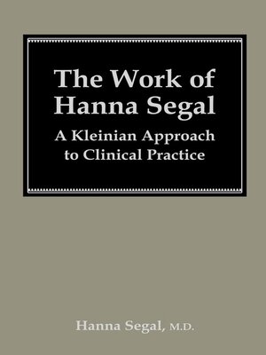 cover image of The Work of Hanna Segal